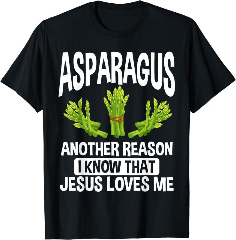 [100% Cotton] Asparagus Soup Vegetables Roots for Planting Funny Asparagus T-Shirt