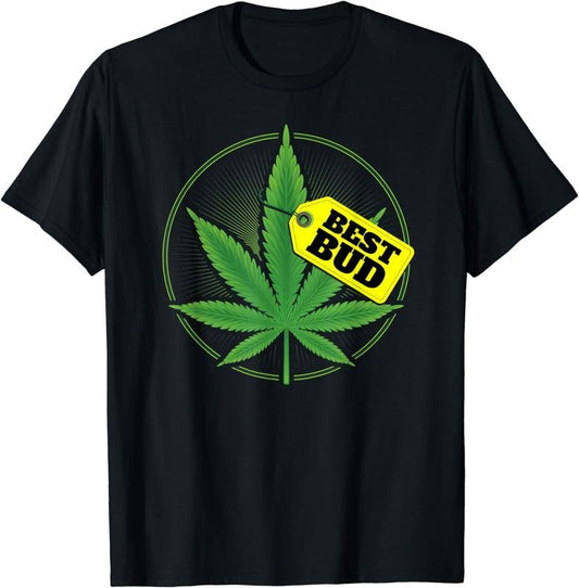 [100% Cotton] Best Bud Shirt - Marijuana Funny Weed T-Shirt T-Shirt