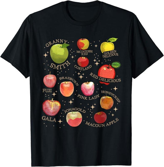 [100% Cotton] Cottagecore Apple Picking Crew Funny Orchard Harvest Season T-Shirt