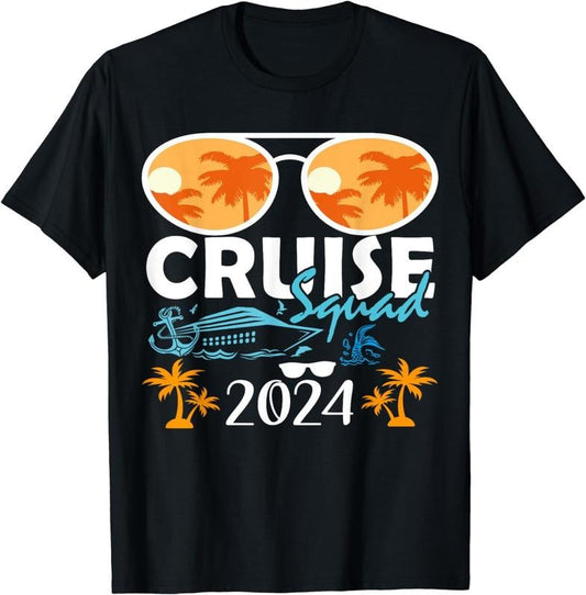 [100% Cotton] Cruise Squad 2024 Family Funny T-Shirt