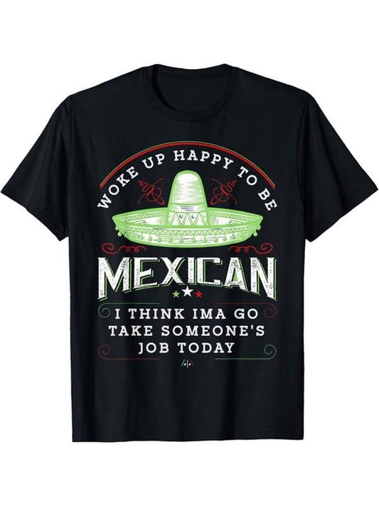 [100% Cotton] Funny Cinco De Mayo Mexican Norteno Music Accordion T-Shirt