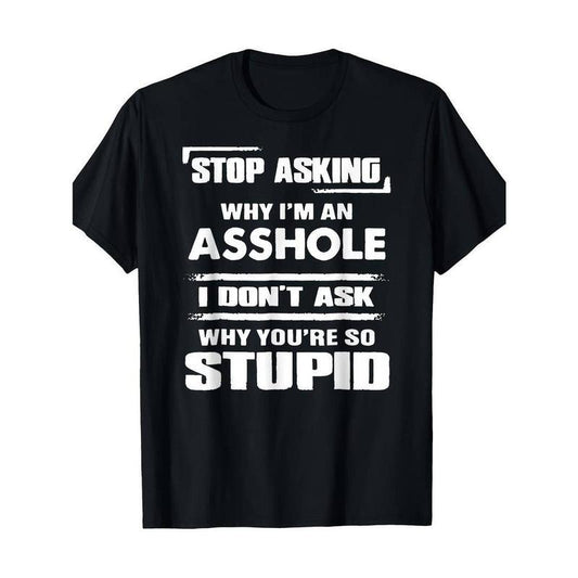 [100% Cotton] Funny Question Deflector T-Shirt - 'No More Explanations' Slogan - Soft Cotton Casual Tee