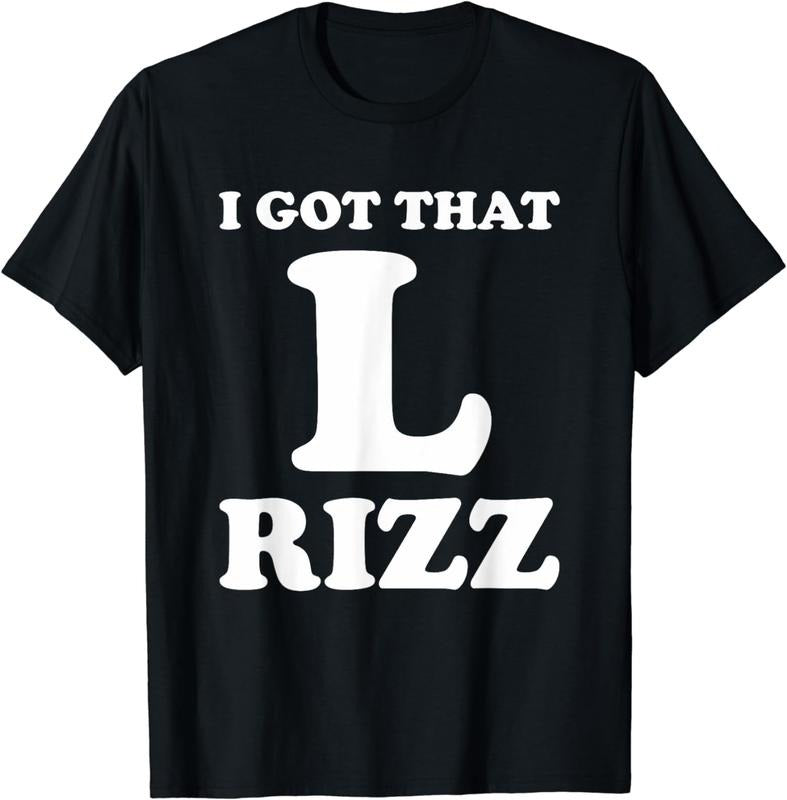 [100% Cotton] I Got That L Rizz Funny Rizzler Rizz God Rizz Meme T-Shirt