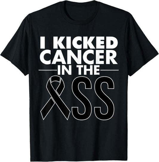 [100% Cotton] Melanoma Cancer Survivor Gift Funny Skin Cancer Awareness T-Shirt