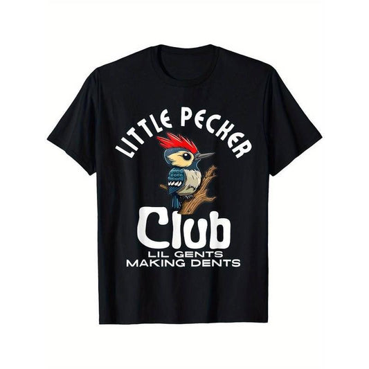[100% Cotton] Men Little Pecker Club Lil Gents Making Dents Funny Men Women Printed T-shirt
