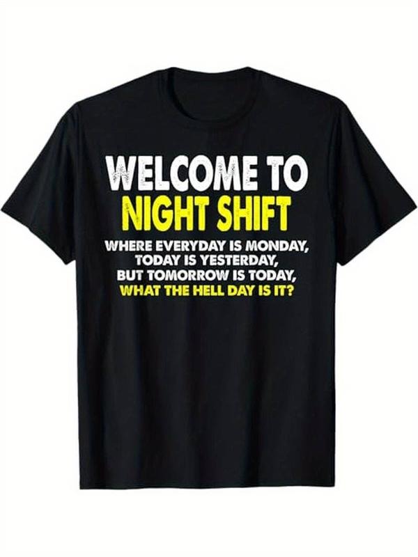 [100% Cotton] Night Shift Workers, Funny Midnight Shift T-Shirt, 100% Cotton