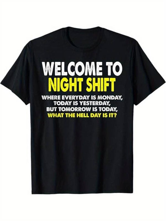 [100% Cotton] Night Shift Workers, Funny Midnight Shift T-Shirt, 100% Cotton
