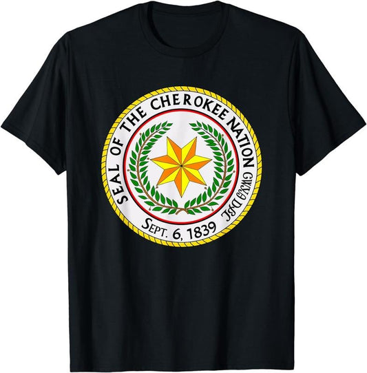 [100% Cotton] Seal of the Cherokee Nation Cherokee Native American Pride T-Shirt