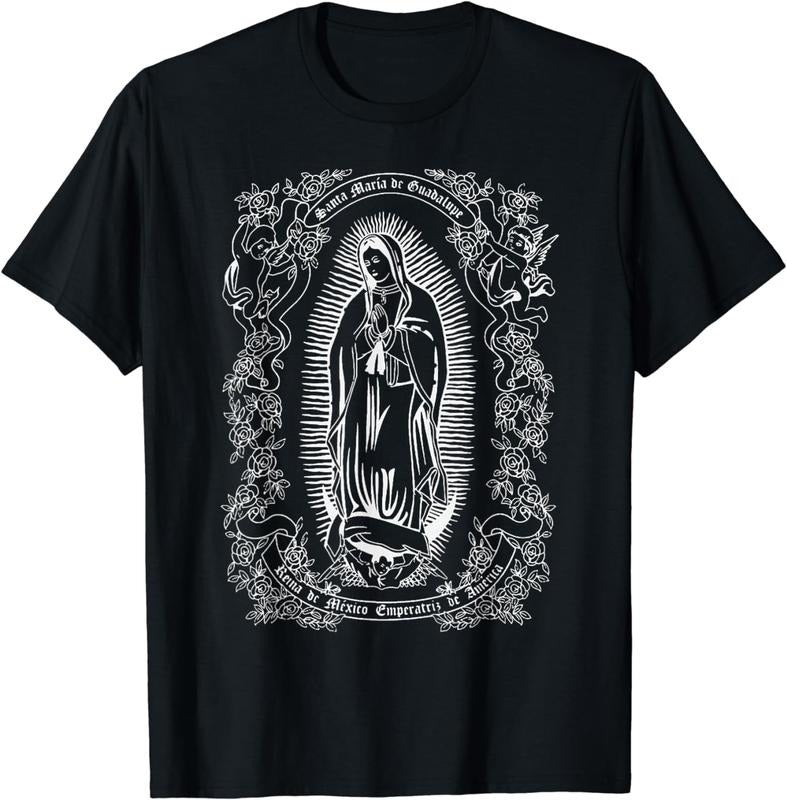 [100% Cotton] Virgen de Guadalupe Shirt Guadalupe's Virgin Christian Gift
