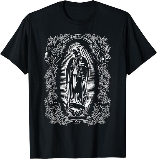 [100% Cotton] Virgen de Guadalupe Shirt Guadalupe's Virgin Christian Gift