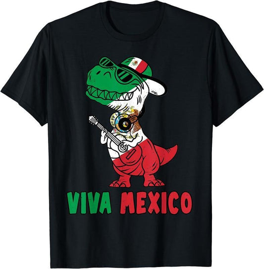 [100% Cotton] Viva Mexico Shirt Boys mens Funny Dance Mexican T-Shirt