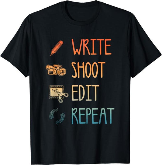 [100% Cotton]Best Film Maker Art For Men Women Filmmaker Movie Director T-Shirt
