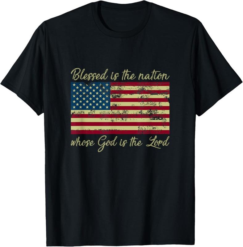 100% Cotton Blessed Is The Nation Whose God Is The Lord Prayer T-Shirt Hoodie, Sweatshirt | CoreVibeTees.com