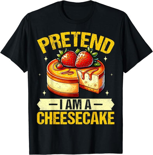 [100% Cotton]Cheesecake Lover Halloween - Funny Pretend I'm a Cheesecake T-Shirt