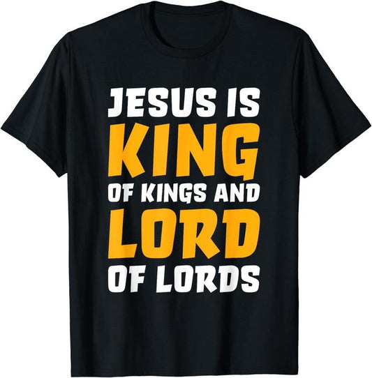 [100% Cotton]Christian Shirts For Men Women Kids Boys Girls Jesus Is King T-Shirt