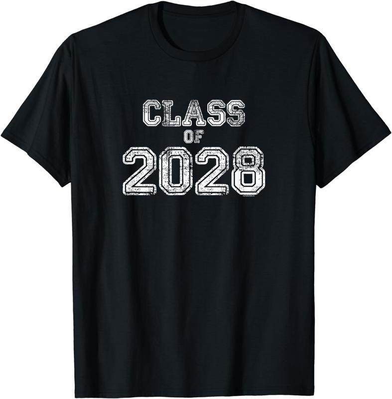 [100% Cotton]Class of 2028 Shirt | Senior 2028 Graduation Gift Him Her T-Shirt