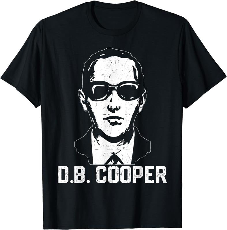 [100% Cotton]D. B. Cooper Skydiving Funny Skyjacker Hijack I am DB Cooper T-Shirtstyle{n002}2