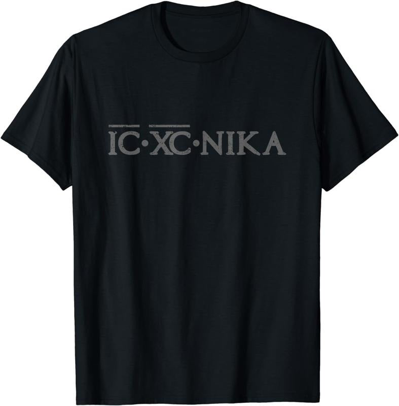 [100% Cotton]Eastern Orthodox Christian IC XC NIKA T-Shirt