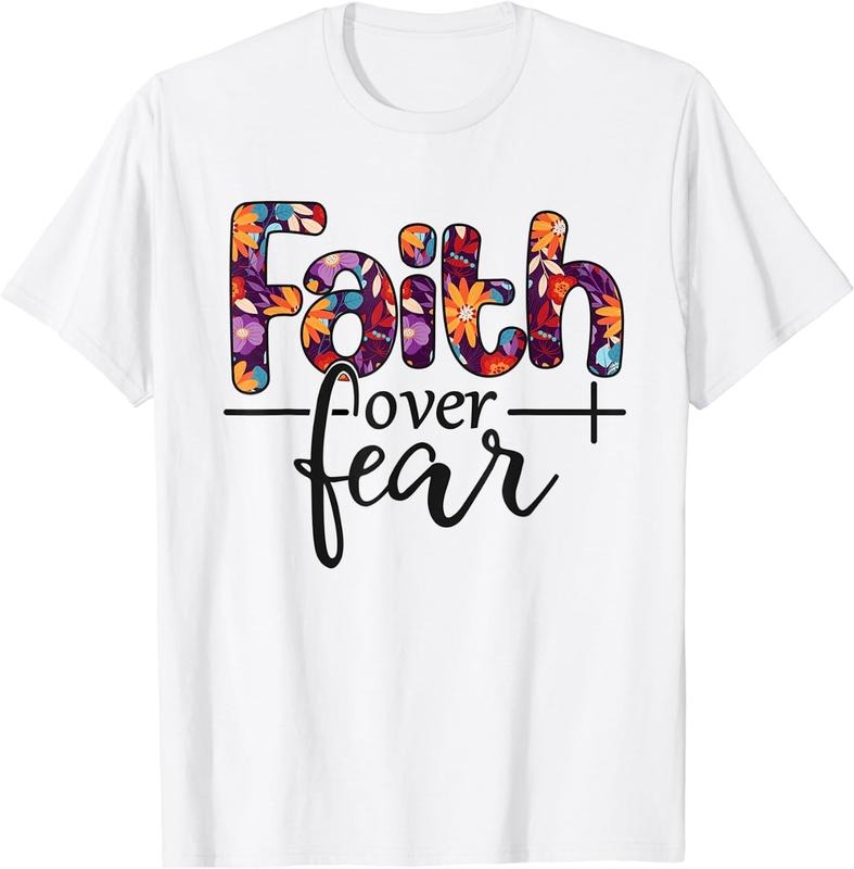 [100% Cotton]Faith Over Fear T-Shirt