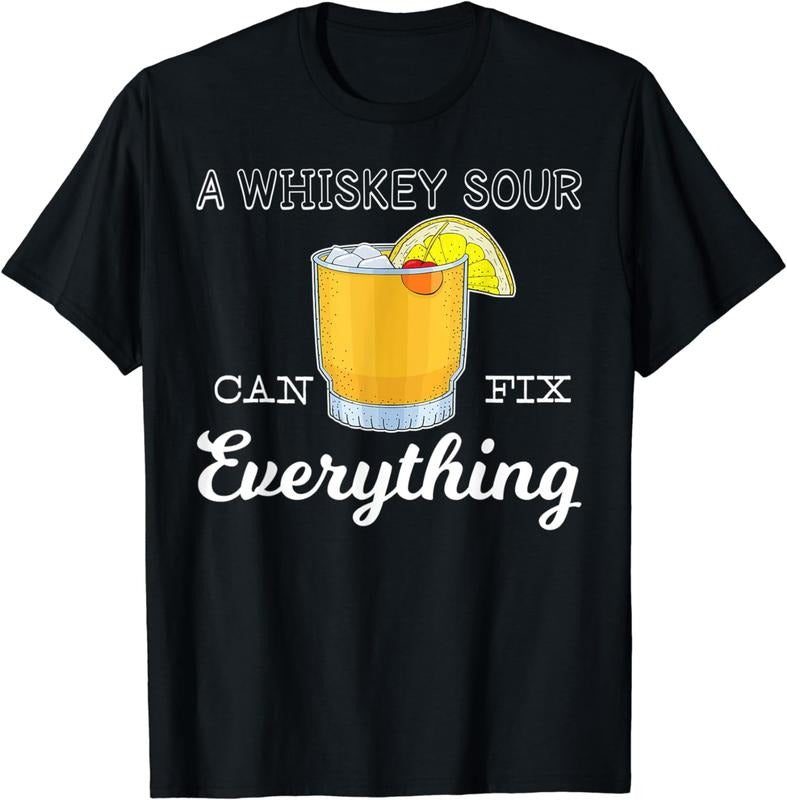 [100% Cotton]Funny Cocktail Lover Mixologist Whiskey Sour T-Shirt
