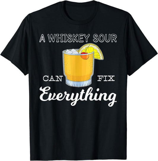 [100% Cotton]Funny Cocktail Lover Mixologist Whiskey Sour T-Shirt