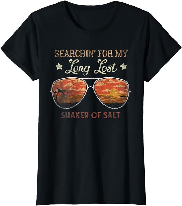 [100% Cotton]Funny Search for My Lost Shaker Salt Summer T-Shirt