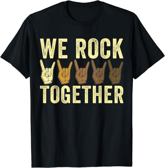 [100% Cotton]Funny We Rock Together T-Shirt01