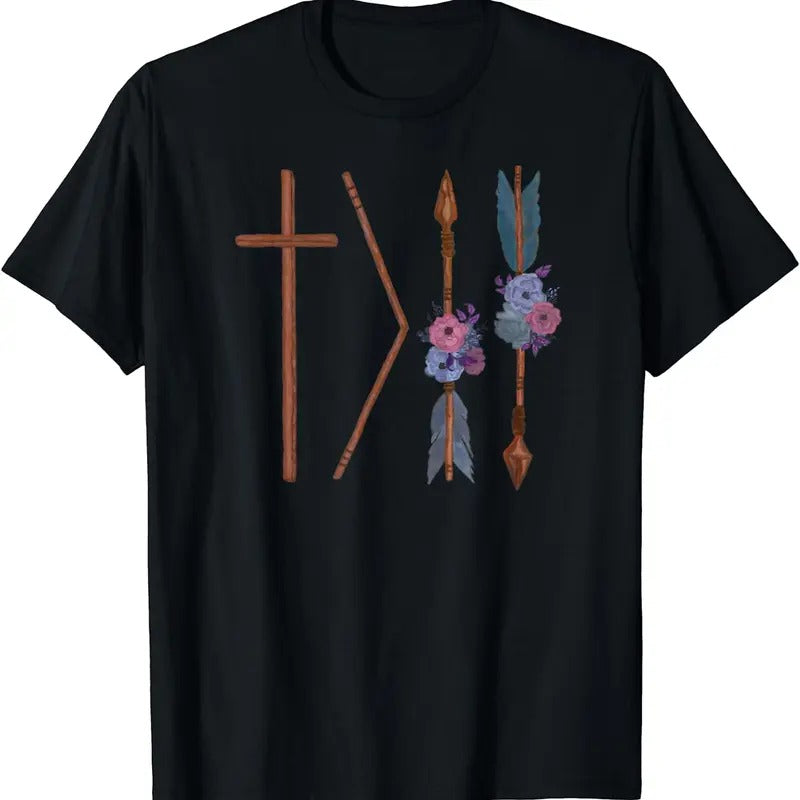 [100% Cotton]God Is Greater Than the Highs And the Lows shirt watercolor