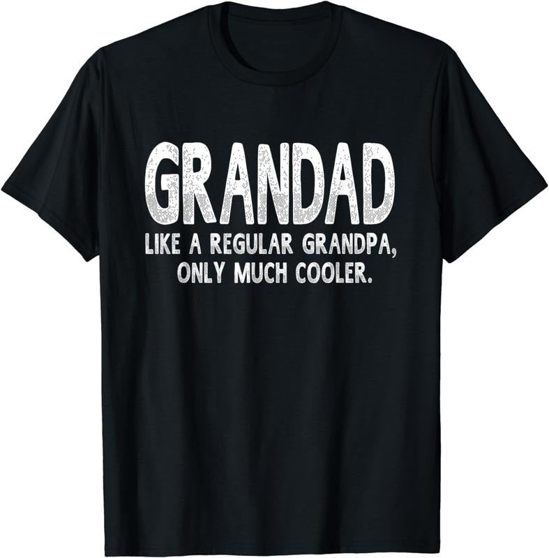 [100% Cotton]Grandad Definition Like Regular Grandpa Only Cooler Funny T-Shirt