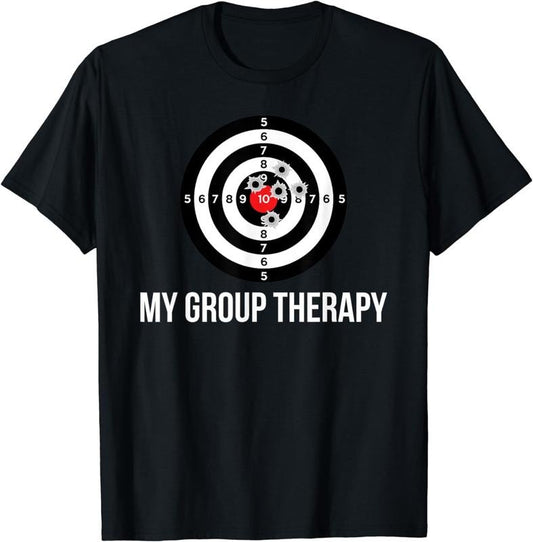 [100% Cotton]Gun Shirt, Group Therapy Shooting Range T-Shirt
