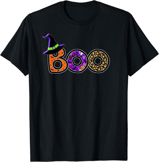 [100% Cotton]Halloween Trick Treat Boo T-Shirt