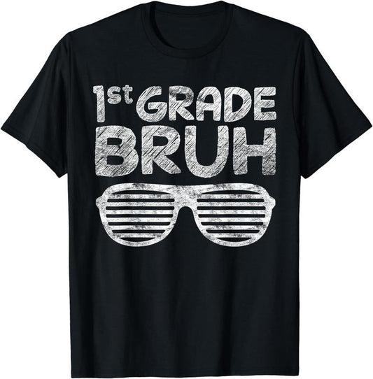 [100% Cotton]Kids 1st Grade Bruh First Grade Dude Back To School For Boys T-Shirt