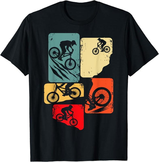 [100% Cotton]Mountain Bike Downhill MTB Biking Cycling Biker Kids Boys T-Shirt
