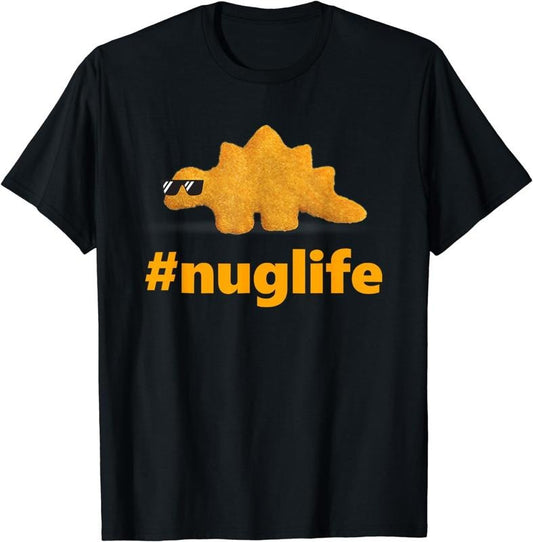 [100% Cotton]Nug Life Dino Nuggs Dino Chicken Nuggets Dinosaur Nugget T-Shirt