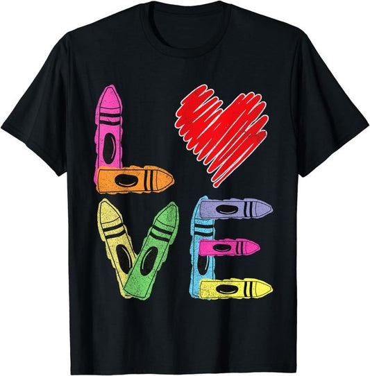 [100% Cotton]Pre-k Teacher Valentines Day Love Apparel, Funny Pre-school T-Shirt