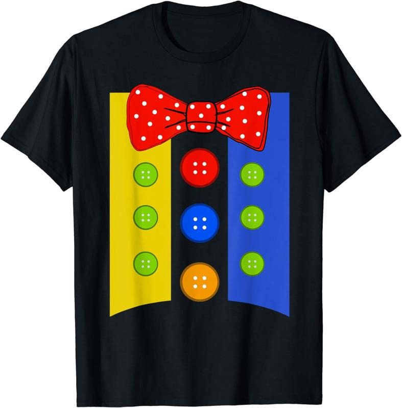 [100% Cotton]Professional Clown Costume Halloween Funny Circus Clown T-Shirt
