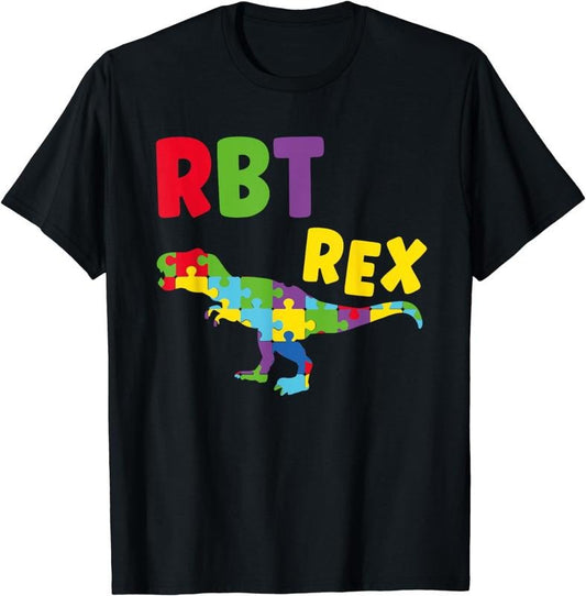 [100% Cotton]RBT Rex Registered Behavior Technician ABA Therapist Autism T-Shirt