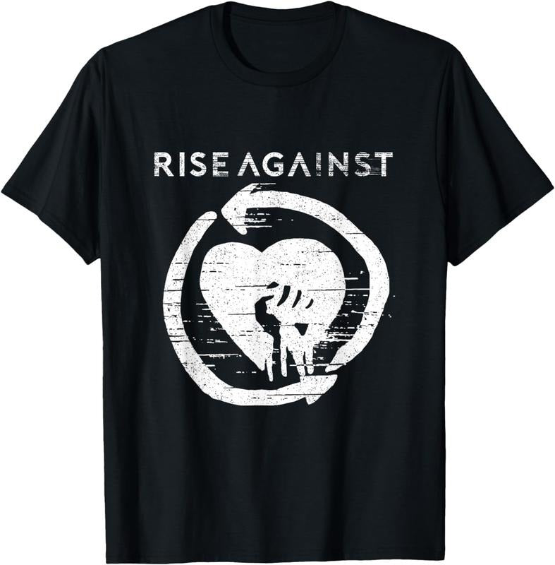 [100% Cotton]Rise Against - Official Merchandise - New Heartfist T-Shirt