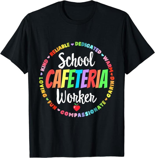 [100% Cotton]School Lunch Lady Squad Funny School Cafeteria Worker Team T-Shirt
