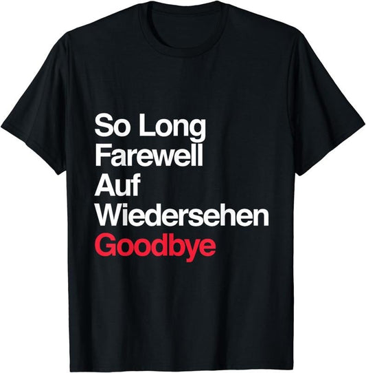 [100% Cotton]The Sound of Music - "So Long, Farewell" T-Shirt