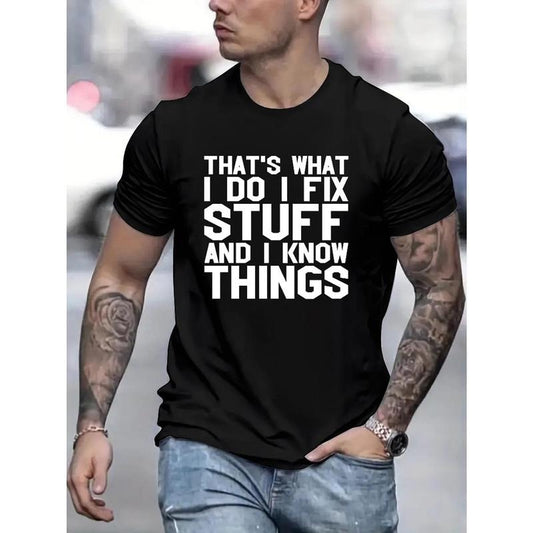 100% cotton T-shirt, printed T-shirt, men's T-shirt, summer casual short-sleeved T-shirt Made in USA
