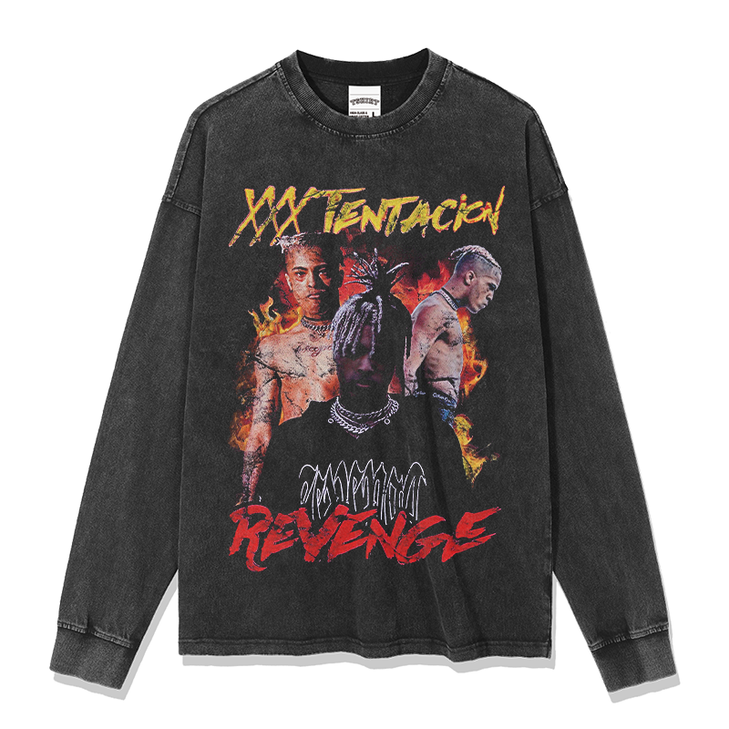 XXX TENTACION " REVENGE"  SWEATSHIRT 2024 T-Shirts, Hoodie | CoreVibeTees.com (Image 2)