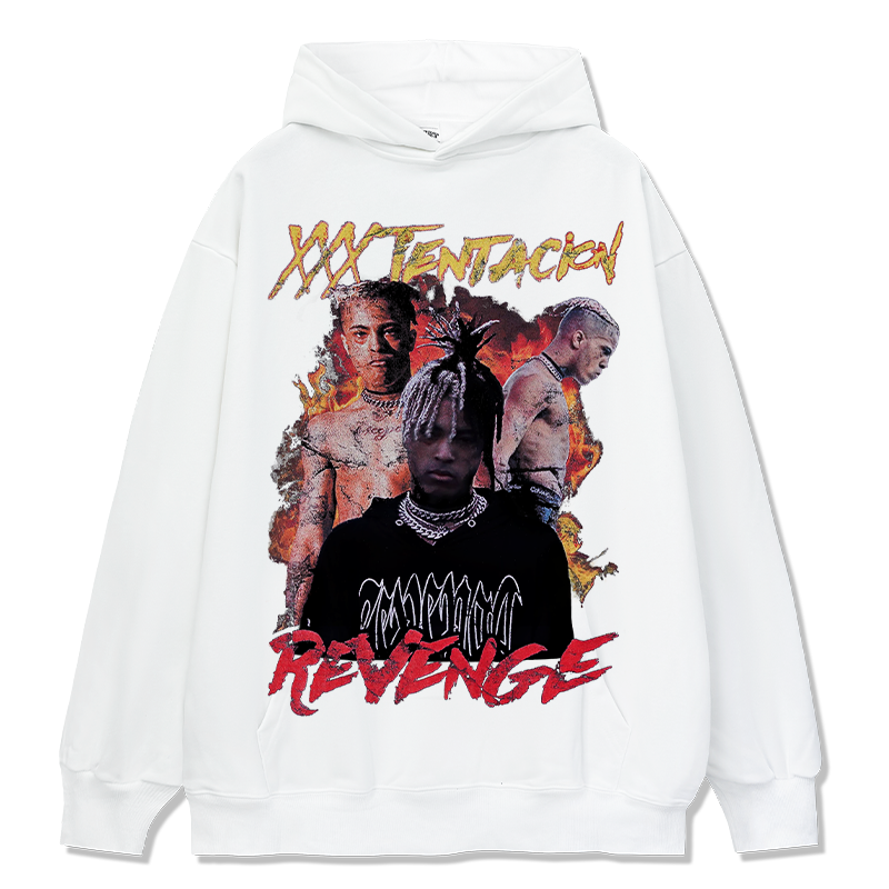 XXX TENTACION " REVENGE" HOODIE 2024 T-Shirts, Sweatshirt | CoreVibeTees.com (Image 3)