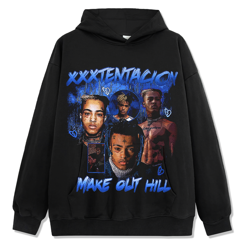 XXX TENTACION "MAKE OUT HILL" HOODIE 2024 T-Shirts, Sweatshirt | CoreVibeTees.com (Image 1)