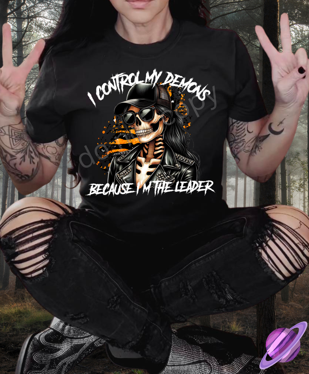 I CONTROL MY DEMONS TEE Hoodie, Sweatshirt | CoreVibeTees.com (Image 1)
