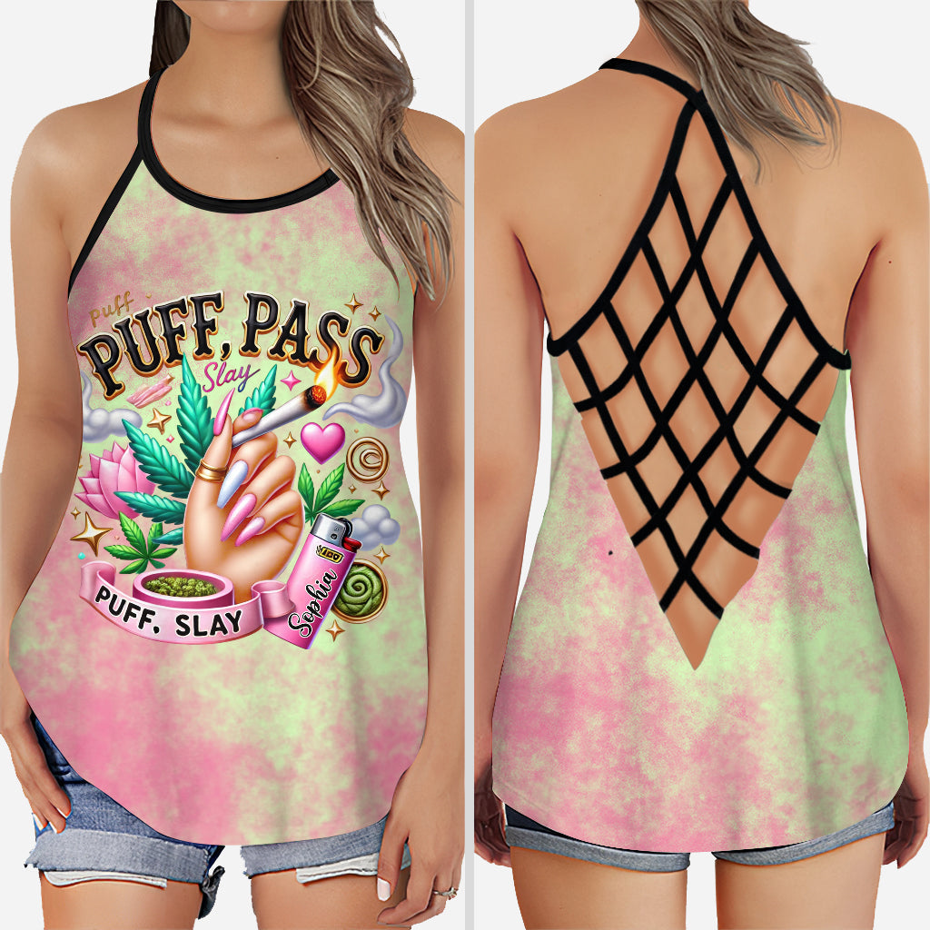 Stoner Chic - Personalized Weed Cross Tank Top T-Shirts, Hoodie, Sweatshirt | CoreVibeTees.com