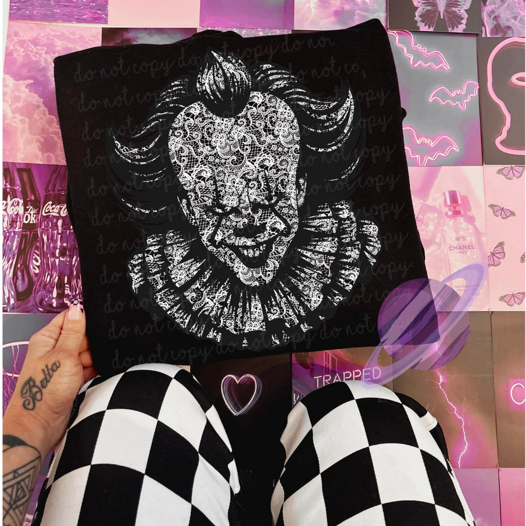 LACE CLOWN TEE Hoodie, Sweatshirt | CoreVibeTees.com (Image 1)