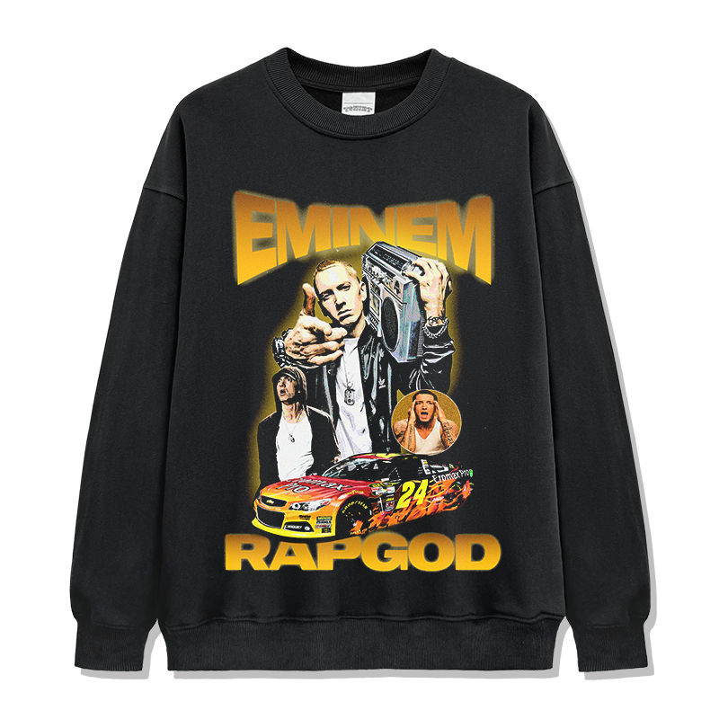 EMINEM "RAP GOD" SWEATSHIRT 2024 T-Shirts, Hoodie | CoreVibeTees.com (Image 1)