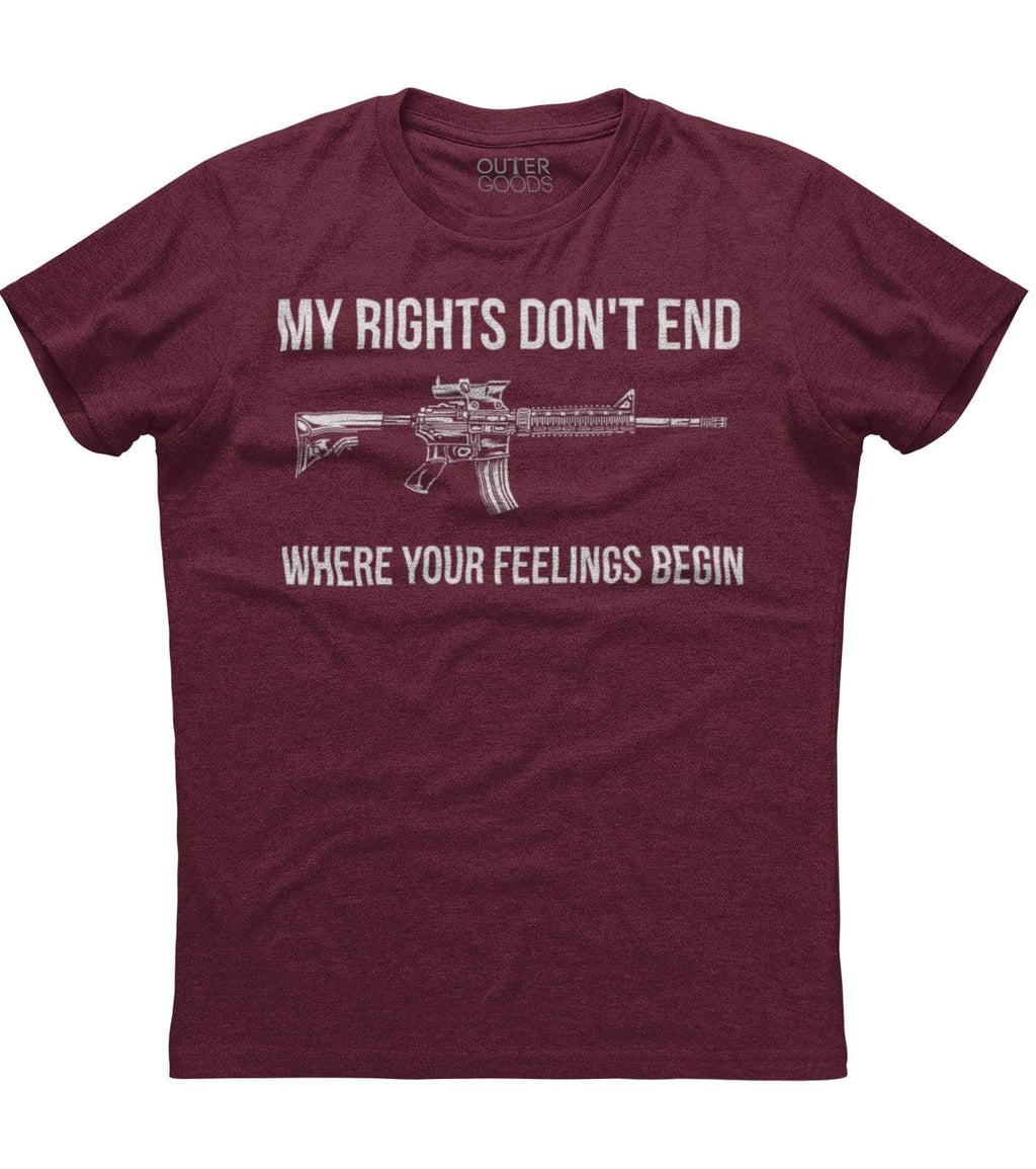 My Rights Don't End Where Your Feelings Begin Gun T-Shirt (O) Hoodie, Sweatshirt | CoreVibeTees.com (Image 2)