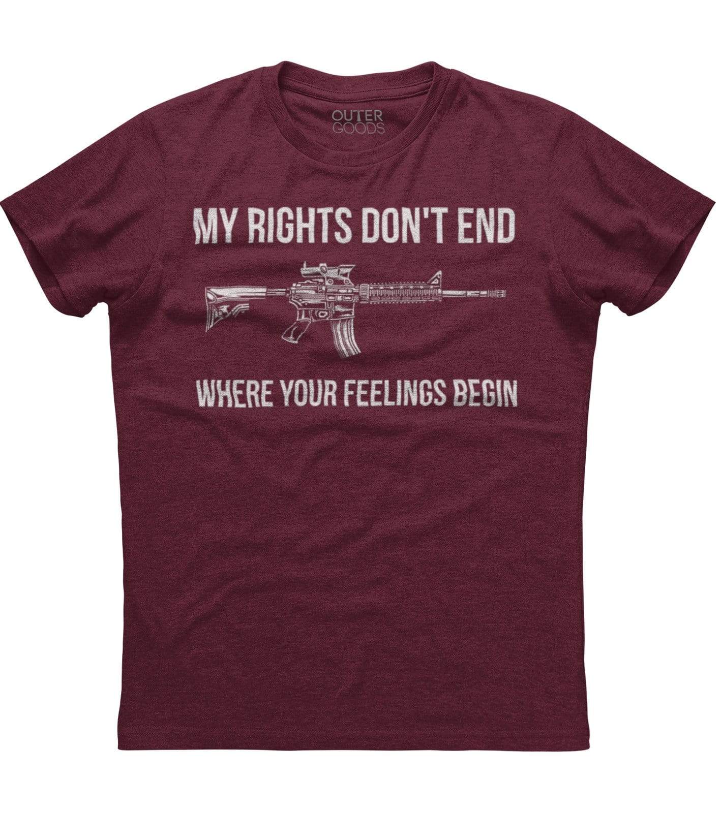 My Rights Don't End Where Your Feelings Begin Gun T-Shirt (O) Hoodie, Sweatshirt | CoreVibeTees.com (Image 2)